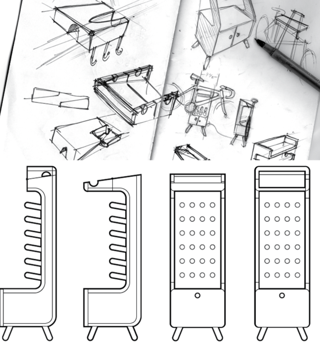 autre croquis du designer